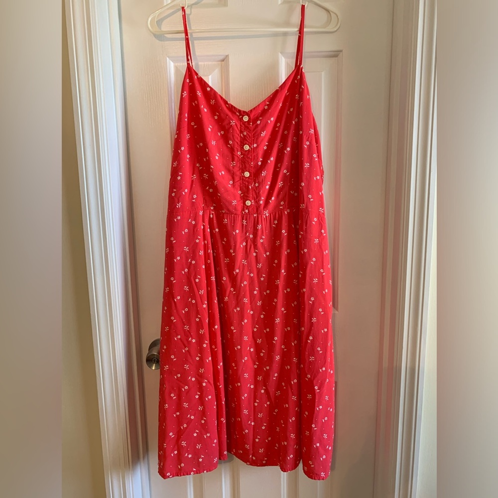 Red Gap summer dress - lined